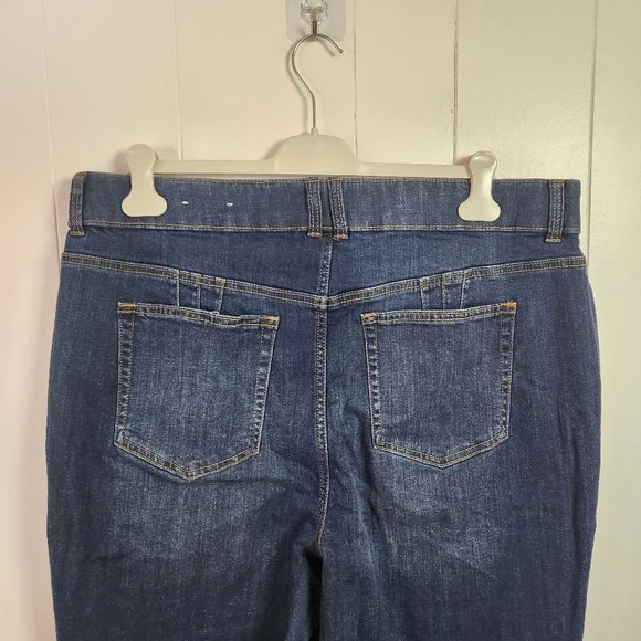 Penningtons Curvy Fit Denim Capri Dark Wash Jeans d/C Plus Size 20 New Summer - Picture 5 of 11